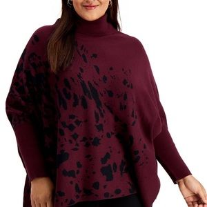 NWT Drop Shoulder Over Sized Turtle neck Sweater